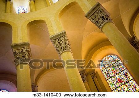 Notre Dame du Port basilica in Clermont-Ferrand Auvergne region, France. View Large Photo Image Stock Image - Notre Dame du Port basilica in Clermont-Ferrand Auvergne region, France.. Fotosearch