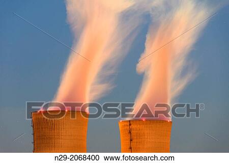 Nuclear power plant in blue hours, Grafenrheinfeld, Schweinfurt, Bavaria, Germany View Large Photo Image Stock Image - Nuclear power plant in blue hours, Grafenrheinfeld, Schweinfurt, Bavaria, Germany. Fotosearch