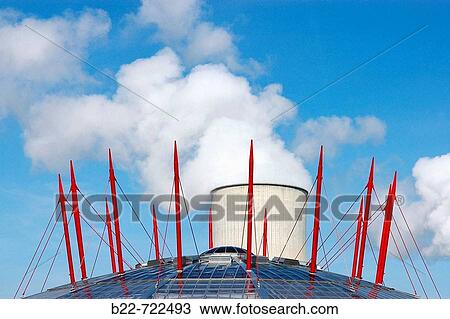 Stock Image - Nuclear power station, Civaux, Vienne, France. Fotosearch