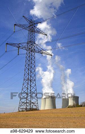 Nuclear power station. Temelin. District of Budweis. South Bohemia. Czech Republic View Large Photo Image Stock Photo - Nuclear power station. Temelin. District of Budweis. South Bohemia. Czech Republic. Fotosearch