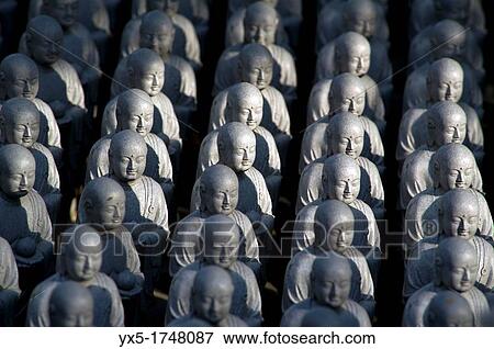 Numerous Jizo statuettes at Hasedera temple View Large Photo Image Stock Photo - Numerous Jizo statuettes at Hasedera temple. Fotosearch