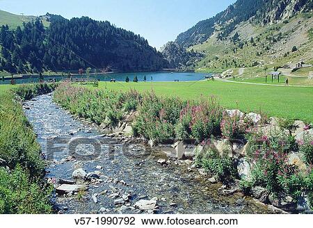 Nuria Valley, Gerona province, Catalonia, Spain. View Large Photo Image Stock Image - Nuria Valley, Gerona province, Catalonia, Spain.. Fotosearch