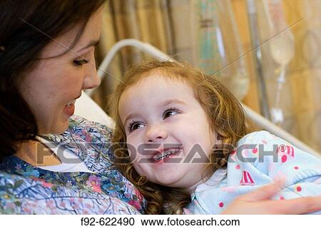 Stock Image - nurse and child. Fotosearch