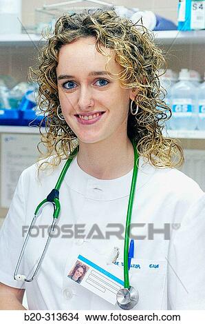 Nurse student at chemist of hospital View Large Photo Image Picture - Nurse student at chemist of hospital. Fotosearch
