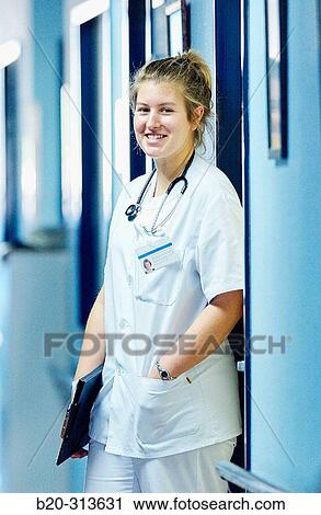 Nurse student at hospital View Large Photo Image Stock Image - Nurse student at hospital. Fotosearch