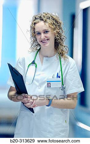 Nurse student at hospital View Large Photo Image Stock Photo - Nurse student at hospital. Fotosearch