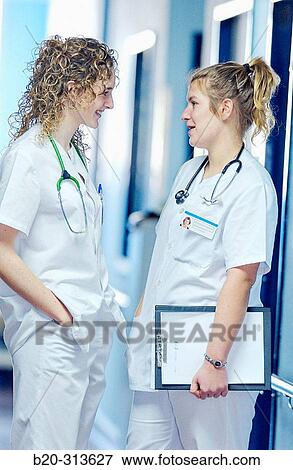 Nurse students at hospital View Large Photo Image Stock Photo - Nurse students at hospital. Fotosearch