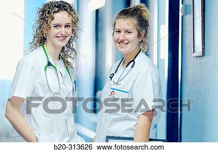 Nurse students at hospital View Large Photo Image Stock Photograph - Nurse students at hospital. Fotosearch