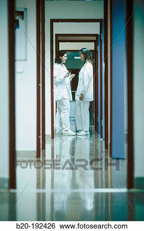 Stock Photograph - Nurses at hospital. Fotosearch