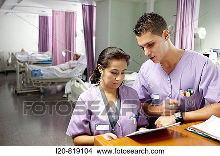 Nurses in emergency area. Hospital Universitario de Gran Canaria Doctor Negrin, Las Palmas de Gran Canaria. Canary Islands, Spain View Large Photo Image Picture - Nurses in emergency area. Hospital Universitario de Gran Canaria Doctor Negrin, Las Palmas de Gran Canaria. Canary Islands, Spain. Fotosearch