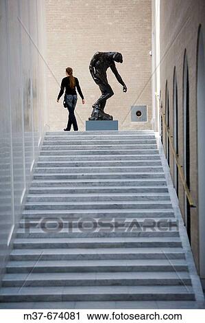 Stock Image - NY Carslberg Glypotek museum. New Section. A. Rodin. The Shade. Copenhagen. Denmark. v. Fotosearch
