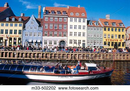 Nyhavn channel. Copenhaguen. Denmark. View Large Photo Image Stock Image - Nyhavn channel. Copenhaguen. Denmark.. Fotosearch
