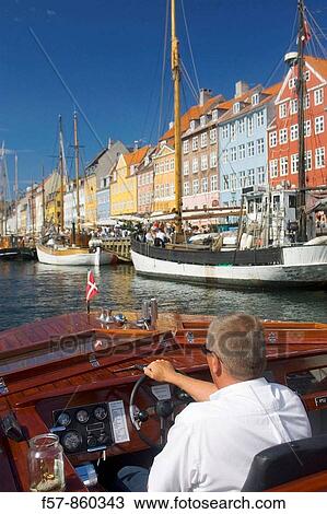 Stock Image - Nyhavn, Copenhagen, Denmark. Fotosearch