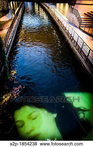 Nymph? a, by Ange Leccia Canal Saint-F? lix, Nantes, Pays de la Loire, France, Europe View Large Photo Image Stock Photo - Nymph? a, by Ange Leccia Canal Saint-F? lix, Nantes, Pays de la Loire, France, Europe. Fotosearch