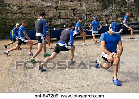 Oarsmen warming up before boat race, La Concha bay, San Sebastian (Donosti), Guipuzcoa (Gipuzkoa), Basque Country, Spain View Large Photo Image Stock Photo - Oarsmen warming up before boat race, La Concha bay, San Sebastian (Donosti), Guipuzcoa (Gipuzkoa), Basque Country, Spain. Fotosearch