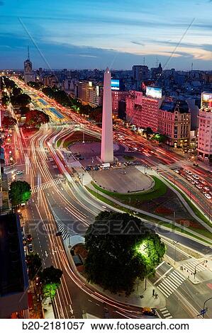 Obelisco. Avenida 9 de Julio. Buenos Aires. Argentina. View Large Photo Image Stock Photo - Obelisco. Avenida 9 de Julio. Buenos Aires. Argentina.. Fotosearch