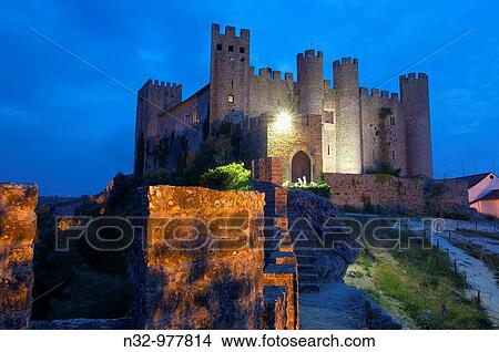 Obidos Castle. Now Hotel-Pousada. Obidos. Leiria distric. Estremadura. Portugal. View Large Photo Image Picture - Obidos Castle. Now Hotel-Pousada. Obidos. Leiria distric. Estremadura. Portugal.. Fotosearch