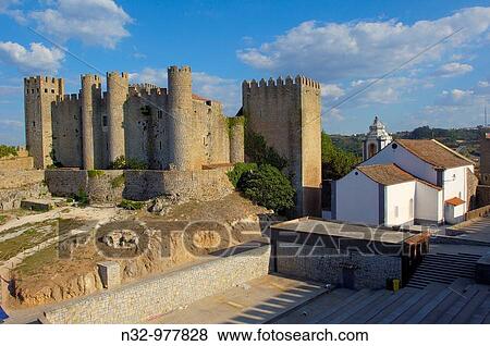 Obidos Castle. Now Hotel-Pousada. Obidos. Leiria distric. Estremadura. Portugal. View Large Photo Image Stock Photo - Obidos Castle. Now Hotel-Pousada. Obidos. Leiria distric. Estremadura. Portugal.. Fotosearch