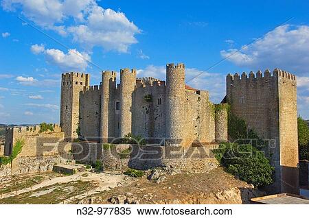 Obidos Castle. Now Hotel-Pousada. Obidos. Leiria distric. Estremadura. Portugal. View Large Photo Image Stock Photography - Obidos Castle. Now Hotel-Pousada. Obidos. Leiria distric. Estremadura. Portugal.. Fotosearch