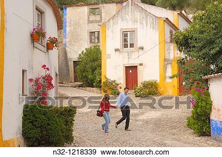 Obidos Leiria distric Estremadura Portugal. View Large Photo Image Stock Photo - Obidos Leiria distric Estremadura Portugal.. Fotosearch