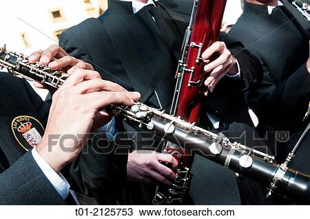 oboe and bassoon musicians in the Holy Week in Seville. View Large Photo Image Stock Image - oboe and bassoon musicians in the Holy Week in Seville.. Fotosearch