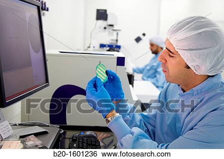 Observation of silicon wafer Tencor profilometer View Large Photo Image Stock Photograph - Observation of silicon wafer Tencor profilometer. Fotosearch