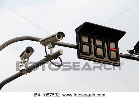 Observations Camera on a Traffic Light in Bangkok, Thailand View Large Photo Image Stock Image - Observations Camera on a Traffic Light in Bangkok, Thailand. Fotosearch