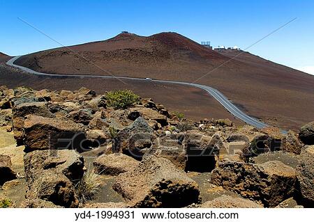 Observatory of Haleakala, Haleakala National Park, Maui Island, Hawaii, USA. View Large Photo Image Stock Image - Observatory of Haleakala, Haleakala National Park, Maui Island, Hawaii, USA.. Fotosearch