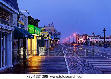 Ocean City boardwalk, New Jersey, USA View Large Photo Image Stock Photography - Ocean City boardwalk, New Jersey, USA. Fotosearch