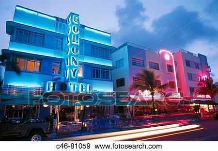 Ocean Drive, Art deco area in Miami Beach. Miami, Florida, USA View Large Photo Image Stock Photo - Ocean Drive, Art deco area in Miami Beach. Miami, Florida, USA. Fotosearch