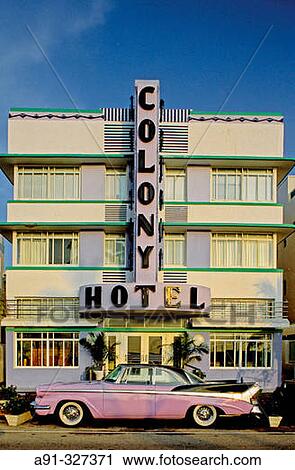 Ocean Drive in the Art Deco district. Miami Beach, Florida. USA. View Large Photo Image Stock Image - Ocean Drive in the Art Deco district. Miami Beach, Florida. USA.. Fotosearch
