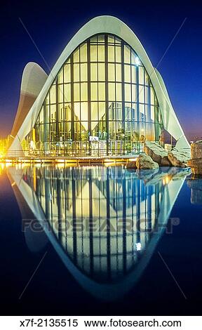 Oceanografic by F? lix Candela, in City of Arts and Sciences by S. Calatrava. Valencia. Spain. View Large Photo Image Stock Photography - Oceanografic by F? lix Candela, in City of Arts and Sciences by S. Calatrava. Valencia. Spain.. Fotosearch