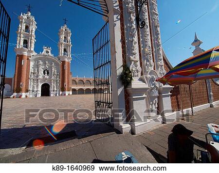 Stock Photo - Ocotlan church Tlaxcala Mexico. Fotosearch