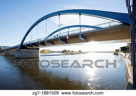 Oderbruecke Bridge, Frankfurt Oder Germany to Slubice Poland View Large Photo Image Stock Photo - Oderbruecke Bridge, Frankfurt Oder Germany to Slubice Poland. Fotosearch