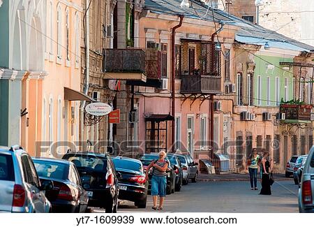 Stock Photo - Odessa street scene Ukraine. Fotosearch