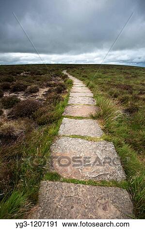 Offa's Dyke path along mountain ridge near Hay Bluff, Black Mountains, Wales View Large Photo Image Stock Image - Offa's Dyke path along mountain ridge near Hay Bluff, Black Mountains, Wales. Fotosearch