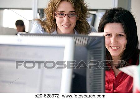 Stock Image - Office, biopharmaceutical lab, Grupo Genetrix, Madrid. Fotosearch