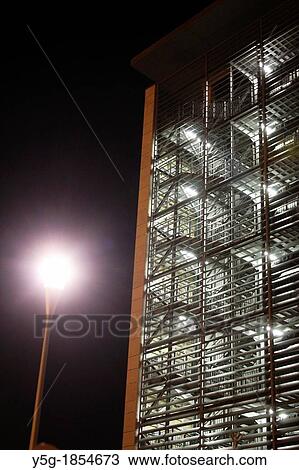 office block at night in the eur district of rome italy View Large Photo Image Stock Image - office block at night in the eur district of rome italy. Fotosearch
