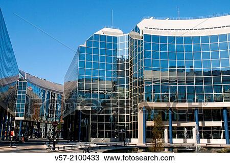 Stock Image - Office building. Madrid, Spain.. Fotosearch
