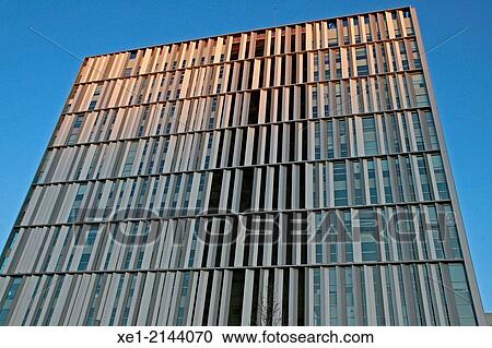 Stock Image - Office building, Meridian building, Can Drago, Barcelona, Catalonia, Spain. Fotosearch