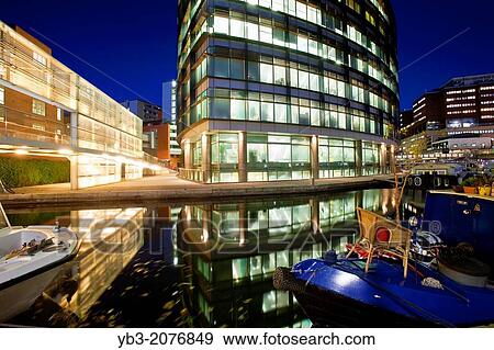 Office Buildings, Paddington Basin Development, London, England. View Large Photo Image Stock Photo - Office Buildings, Paddington Basin Development, London, England.. Fotosearch