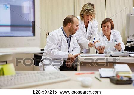 Stock Photography - Office. Hospital de Zumarraga, Gipuzkoa, Euskadi, Spain. Fotosearch