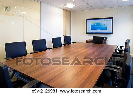 Office interior boardroom View Large Photo Image Stock Image - Office interior boardroom. Fotosearch