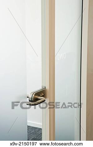 Office interior door handle. View Large Photo Image Stock Photo - Office interior door handle.. Fotosearch