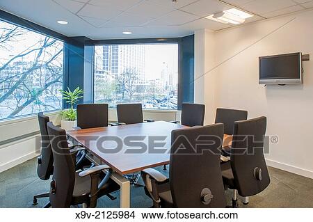 Office interior meeting room View Large Photo Image Picture - Office interior meeting room. Fotosearch