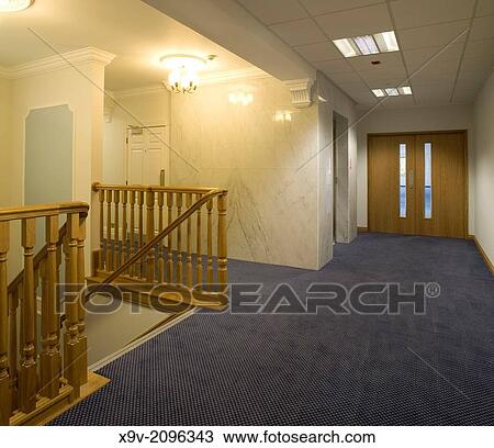 Office interior stairs and landing View Large Photo Image Stock Image - Office interior stairs and landing. Fotosearch