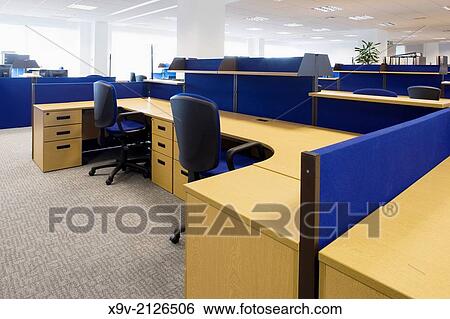 Office interior work stations View Large Photo Image Stock Photograph - Office interior work stations. Fotosearch