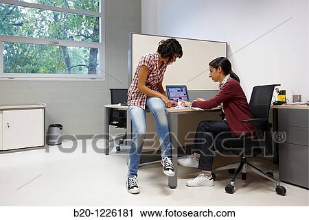 Stock Image - Office, Materials Physics Center is a joint center of the Spanish Scientific Research Council CSIC and the University of the Basque Country UPV/EHU.. Fotosearch