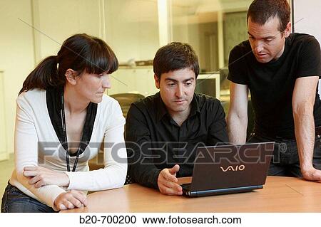 Stock Image - Office, spindle manufacturing. Mendaro, Gipuzkoa, Euskadi, Spain. Fotosearch
