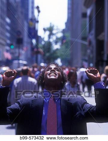 Stock Image - Office worker, Fifth Avenue, Midtown, Manhattan, New York, USA. Fotosearch